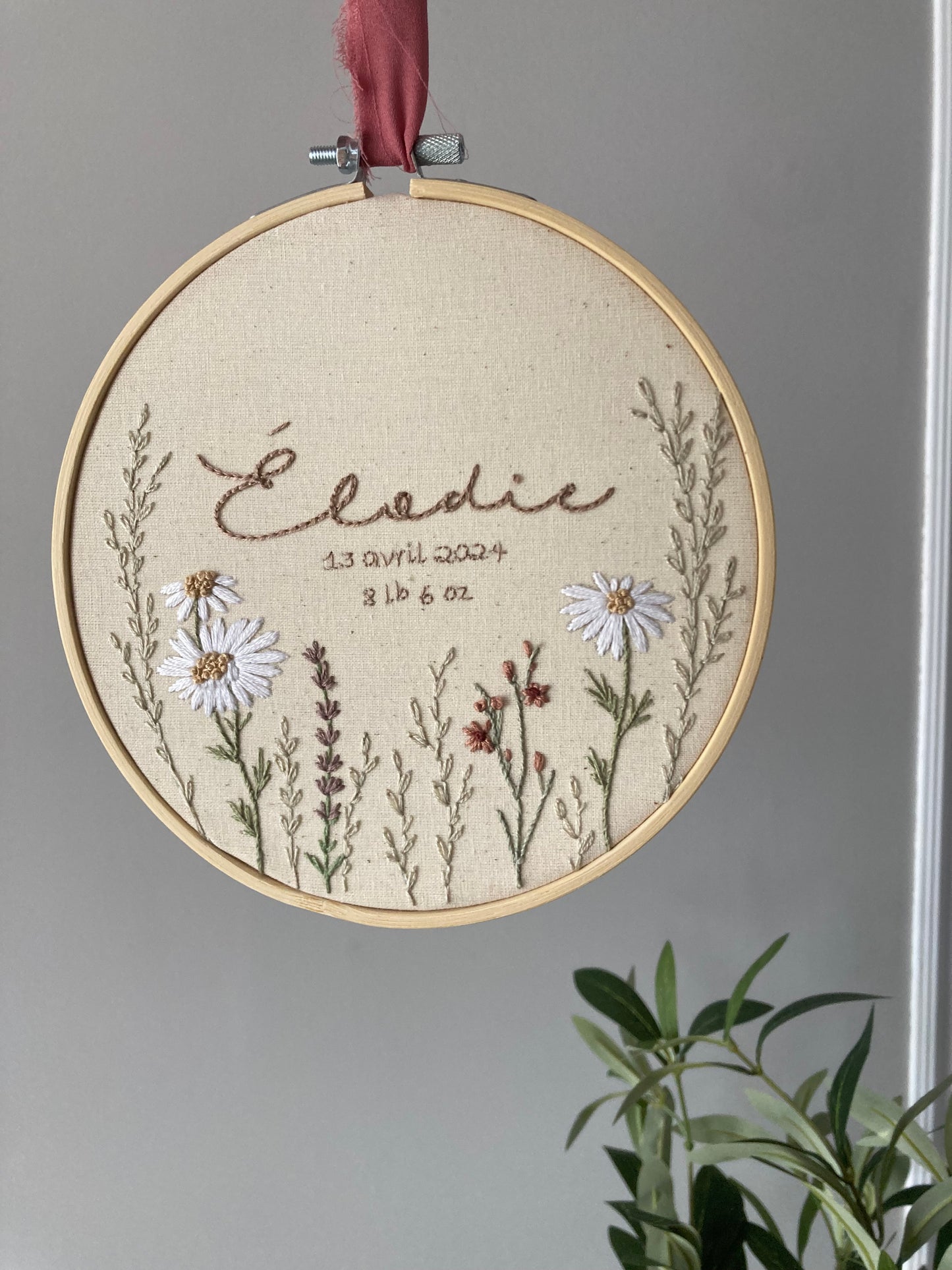 Flora - broderie pour enfant fleurs sauvages