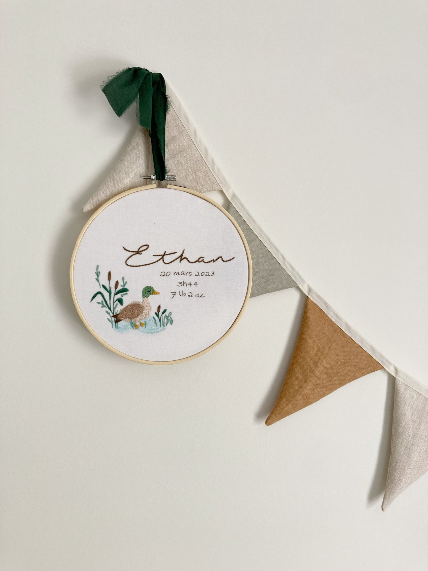 Ethan - broderie pour enfant canard