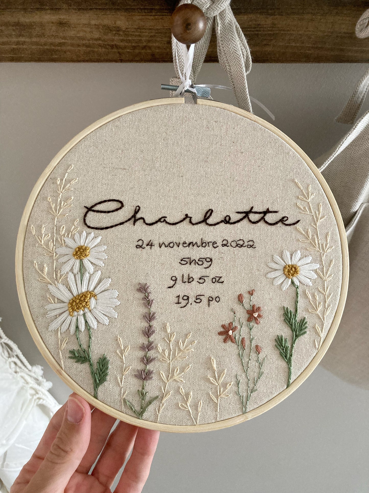 Flora - broderie pour enfant fleurs sauvages