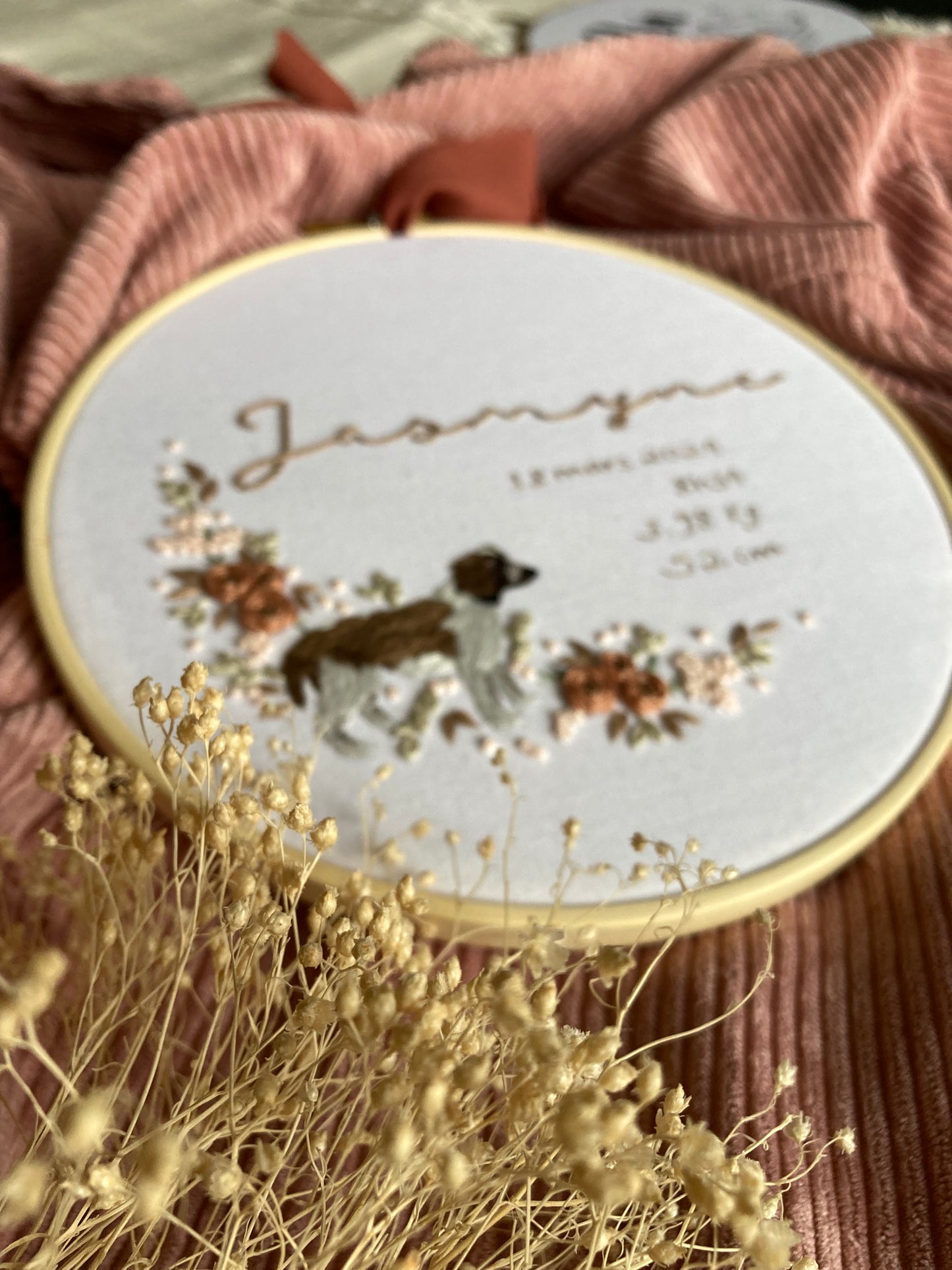 Broderie pour enfant avec portrait d’animal - personnalisé