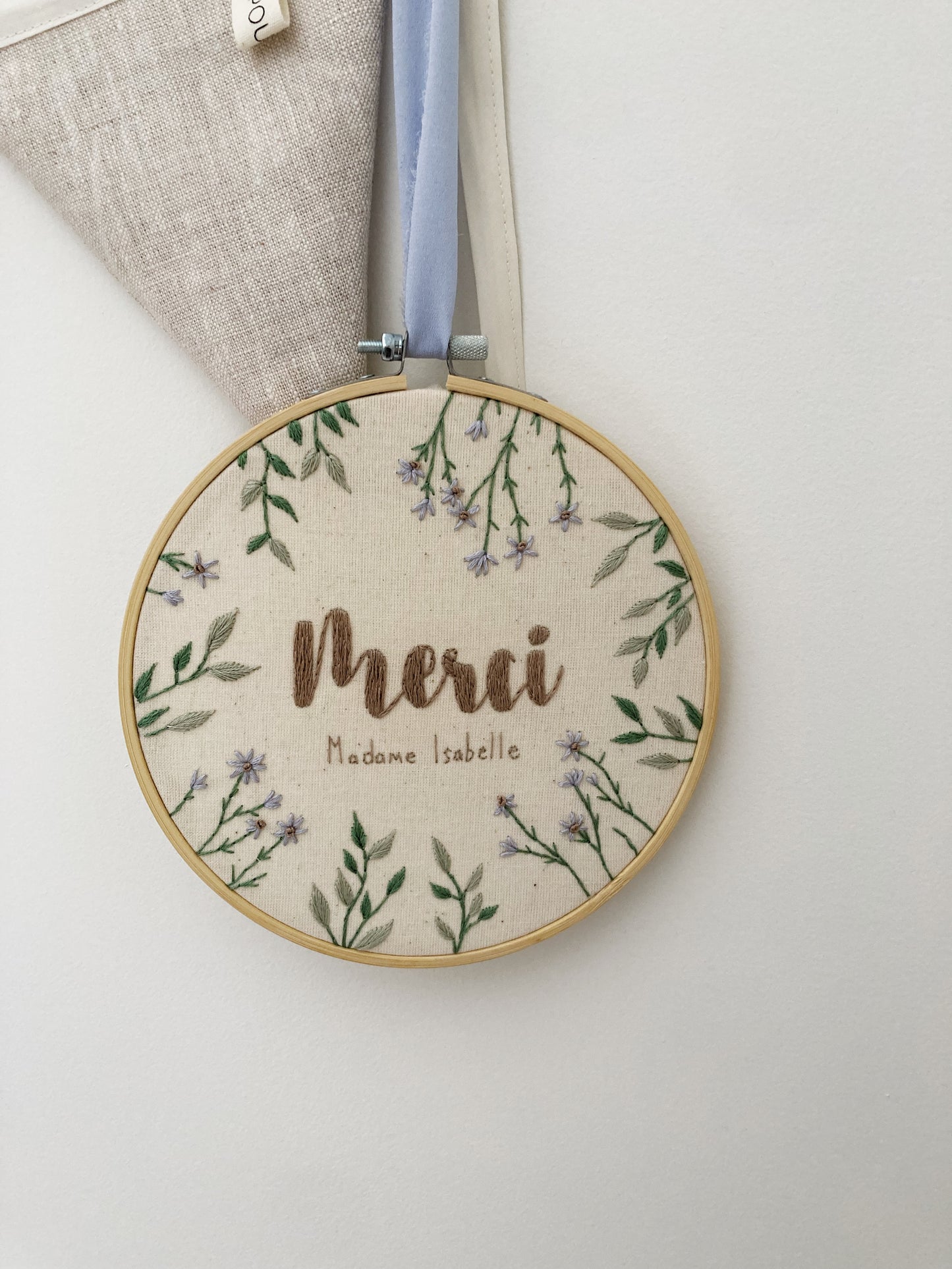 Merci - broderie pour éducatrice/ enseignante/ ou autre