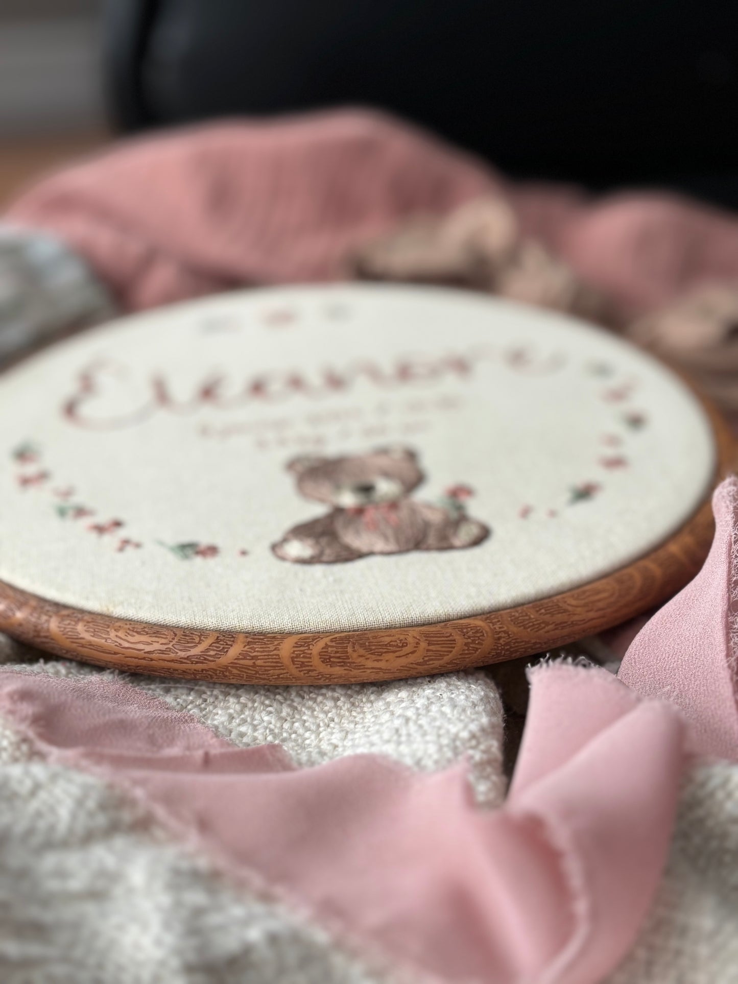 Éléanore - broderie pour enfant ourson