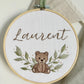 Laurent - broderie pour enfant ourson