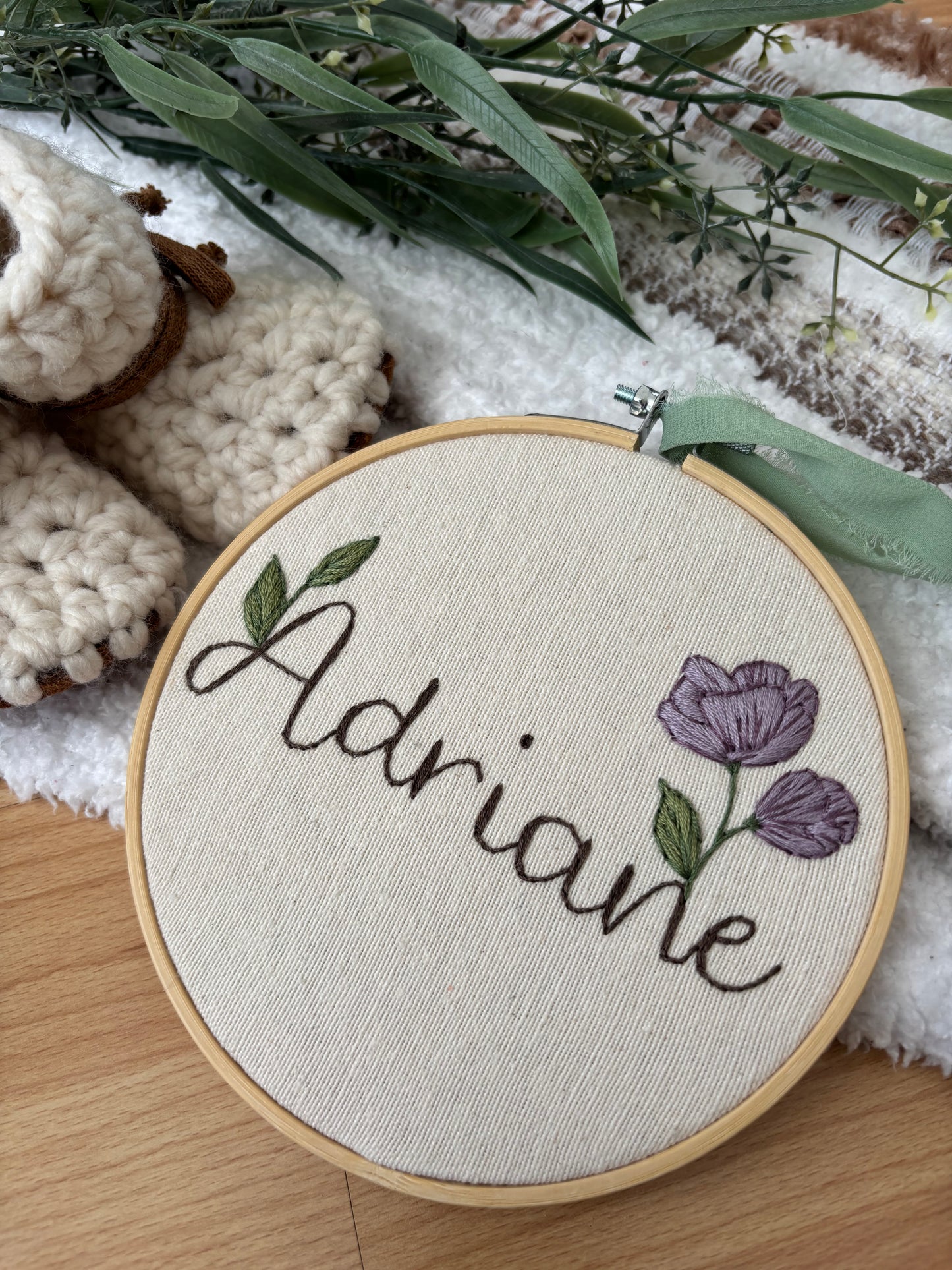 Prénom et fleur