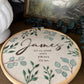 James - broderie pour enfant feuillage fourni