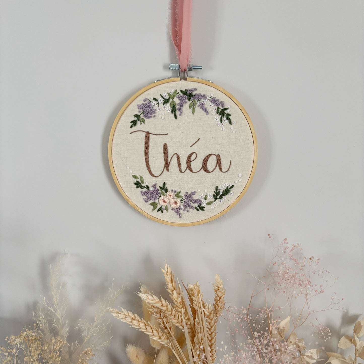 Agathe - broderie pour enfant petites fleurs