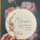 Merci - broderie pour éducatrice/ enseignante/ ou autre